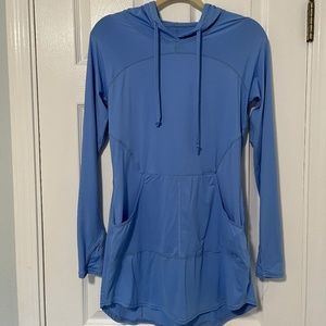 BLOQ-UV UPF 50+ Hoodie Dress, S, Sky Blue